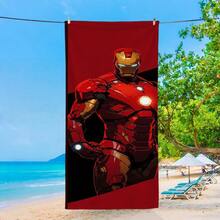 1PCS Cool I Ron Man Superhero Microfiber Beach Towel - Quick Dry Super Absorbent Bath Towel For Swimming Pool Gym Travel - Marvel Fan Outdoor Picnic Blanket Sand Free Magic Towel Accessory For Men Boys Gift - Multicolor - View 1