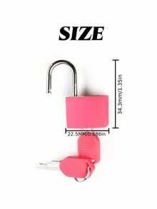 Suitcase Locks With Keys, Luggage Lock Padlock Color Plastic Shell Lock Zinc Alloy Small Lock, Padlock Small Padlock With Key For Luggage Lock, Backpack, Gym Locker Lock, Suitcase Lock, Multicolor Mini Small Padlock Keyed Padlock - Multicolor - View 9