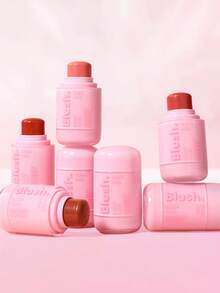 USHAS Silky Smooth Blush Stick, Multi-Purpose Luminous Cream Blush, Provides 8 Color Tones, Waterproof And Smudge-Proof Highly Pigmented Blush Cream, Lightweight And Long-Lasting Blush Cream Suitable For All Skin Tones, Perfect For Daily Makeup, Parties And Holidays - #06 Bubblegum Bloom - 查看 7