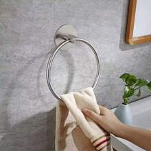 Giá treo khăn bằng thép không gỉ, phụ kiện phòng tắm, thích hợp để đựng khăn tắm, áo choàng tắm, v.v. Ứng dụng trong phòng tắm, khách sạn, nhà bếp và trang trí nhà cửa. - A - Xem 4