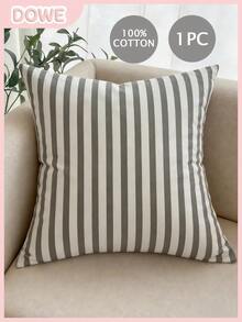 1 chiếc vỏ gối trang trí bằng cotton 100%, thiết kế khóa kéo ẩn, phù hợp trang trí phòng khách, phòng ăn và phòng ngủ, mềm mại và thoải mái, phong cách tối giản. - Nhiều màu - Xem 1