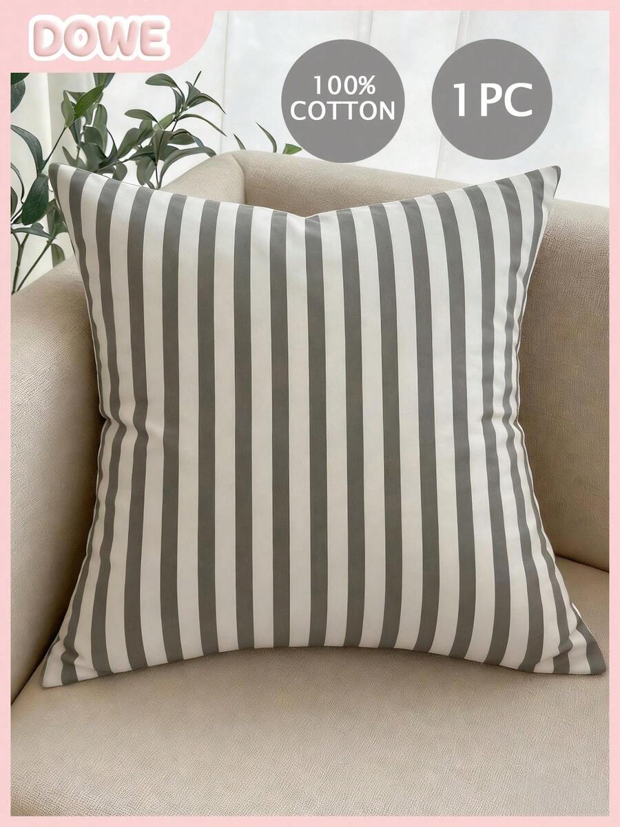 1 chiếc vỏ gối trang trí bằng cotton 100%, thiết kế khóa kéo ẩn, phù hợp trang trí phòng khách, phòng ăn và phòng ngủ, mềm mại và thoải mái, phong cách tối giản. - Nhiều màu - Xem 1