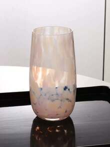 1pc Dotted Enamel Glass Cup, Vintage Tie Dye Dotted Specialty Drink Cup, Suitable For Afternoon Tea, Desserts, Juices, Cocktails, Tableware For Home, Restaurant, Cafe, Dessert Shop, Gift, Party - Multicolor - View 13