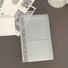 A6, A7, M5 Size Transparent Matte Loose Leaf Binder, Portable Foldable Travel Notebook, DIY Customizable Cover, Suitable For Budget Planning, Wallet, Photo Storage, Office Supplies, Multiple Sizes Available, Student Supplies - One Size - View 11