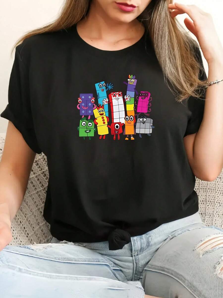 Día Nacional Digital, Día Digital, Día Mundial del Libro, Día Internacional de las Matemáticas, Profesor, Camiseta de Números - Negro - Ver 1