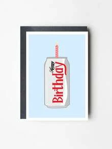 1pc Interesting Soda Can Shaped Birthday Card, Humorous Design, Suitable For Soda Lovers As Birthday, Party Invitation And Celebration Card, Comes With Envelope, Perfect Birthday Party Decor For Soda Enthusiasts - Multicolor - View 13