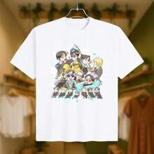 Camiseta Casual de Mujer con Estampado de Pato de Goma y Bangtan Boys - Camiseta de Manga Corta con Estampado Artístico Retro de Dibujos Animados - Arirang World Tour 2026 - Top Básico de Verano y Camiseta Bonita - El Mejor Regalo para los Fans del Army - Ropa Hombre Cosas Para Hombre Ropa De Mujer Blusas Bonitas - Blanco - Ver 8