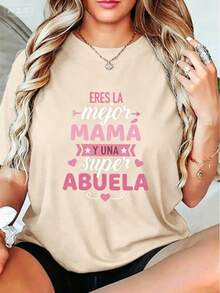 Camisetas estampadas de cuello redondo para verano (los pantalones son solo sugerencias de estilo) son holgadas y no realzan la figura, y el tejido es delgado y no abulta. Confeccionado con telas suaves, transpirables y amigables con la piel, ofrece comodidad en la parte superior del cuerpo y evita la sensación de sudoración, con un diseño de estampado clásico y sencillo, adecuado para el uso diario, ir de compras y para el tiempo libre, con los mismos modelos básicos y versátiles para hombres y mujeres, muy adecuado para ocasiones como el Día del Trabajo y el Día de la Independencia de México, y fácil de usar durante todo el año. - Beis - Ver 7