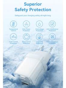 VENTION 30W GAN PD 多口 Type-C/USB-A 快速充电器,欧规插头墙充旅行套装,支持快速充电,高输出功率,兼容 17 Pro Max/17 Pro/17/Air/16/15、S25/S24/S23/S22/S21/S20 Ultra Plus 等系列 - 查看 9