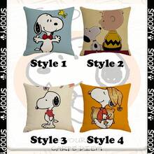 Snoopy Throw Pillow Sofa Cushion, Cute Printed Decorative Pillow For Home Decor - Rectangle - View 11