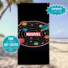 1PCS Cool M Arvel Solar System Logo Microfiber Beach Towel - Quick Dry Super Absorbent Bath Towel For Swimming Pool Gym Travel - Superhero Universe Fan Outdoor Picnic Blanket Sand Free Magic Towel Accessory For Men Boys Gift - Nhiều màu - Xem 4