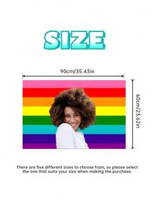 1 pieza Bandera del Orgullo con foto personalizada, Bandera del Arcoíris personalizada con tu foto para el Mes del Orgullo, Bandera del Orgullo personalizable para desfiles y fiestas, regalo perfecto para eventos, fiestas y decoración del hogar - Multicolor - Ver 13
