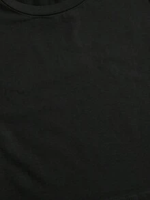 LooseCamisetas gráficas 100% algodón para mujer con el eslogan divertido "Estoy despierta, no significa que estoy lista" - Camiseta blanca casual de manga corta y corte holgado, con impresión de texto en negro, cita humorística para introvertidos, ropa casual (lavable a máquina) 100% algodón. Camiseta Básica de Algodón con Cuello Redondo para Mujer - Negro - Ver 5