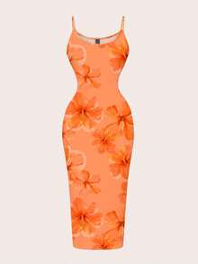 Vestido camisero de longitud completa ajustado con estampado de cerezas, adecuado para el verano - Multicolor 6 - Ver 6