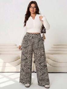 Pantalones casuales nuevos para otoño/invierno 2025, adecuados para salidas, uso diario casual, fiestas, ir al trabajo, volver al colegio, citas, hogar, fiestas de cumpleaños y múltiples ocasiones.Corte relajado, cintura elástica, pierna ancha, - Multicolor 2 - Ver 3