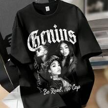 Camisetas con diseño de libro para mujer: Prenda individual, no un conjunto de 3 piezas, 1 pieza/set de camisetas de manga adecuadas para ropa de calle, top oversize de cuello redondo para salidas diarias, camping, conciertos, eventos de hip-hop, rock y rap. Camiseta de profesora de lectura, solo un capítulo más, regalos para amantes de los libros, tops casuales de bibliotecaria. - Negro - Ver 2