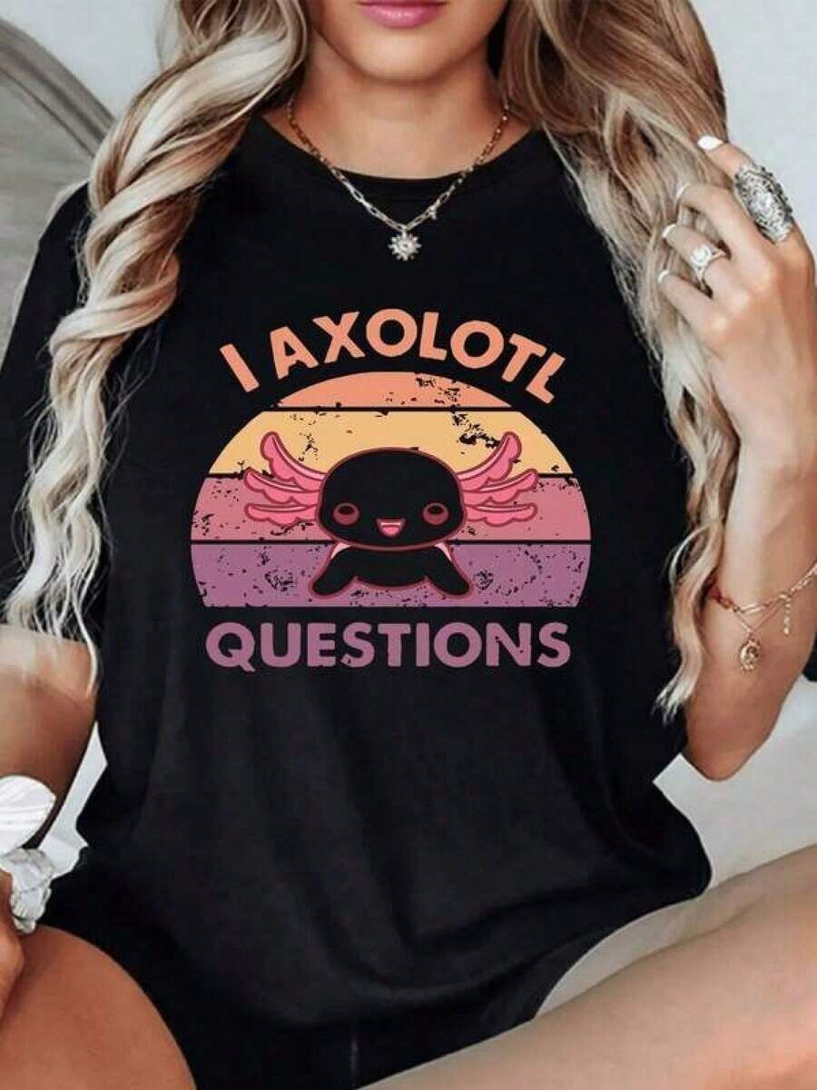 Under The Radarcotton tops women cotton tops women cotton tops women1pcs Camiseta de manga corta con cuello redondo para mujer Axolotl Retro Graphic Digital Print T Shirt I Axolotl Questions Amphibian Lover 100% Cotton Summer Casual Tee Streetwear Camisetas personalizadas imprescindibles para el verano, adecuadas para chicos grandes y chicas pequeñas, camisetas de manga corta con estampado de letras, casuales, elegantes, creativas y sencillas. Camisetas personalizadas imprescindibles para el verano, adecuadas para niños grandes y niñas pequeñas, casuales, elegantes, creativas, con estampado de letras sencillo y de manga corta. Camisetas personalizadas imprescindibles para el verano, adecuadas para niños grandes y niñas pequeñas, casuales, elegantes, creativas, con estampado de letras sencillo y de manga corta. 6NL9-Camiseta Unisex de Estilo Vintage Urbano, Holgada, de Algodón, Manga Corta y Cuello Redondo - Negro - Ver 1