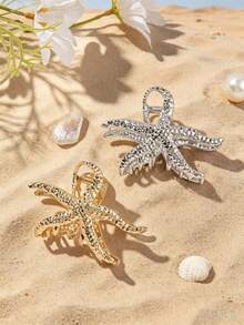 海星锤纹金属发爪 1/2件套 海洋风海星发爪 - 彩色 - 查看 8