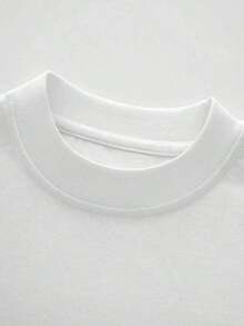Camiseta Gráfica con Labios Rojos Atrevidos y Dientes Dorados para Mujer, Camiseta Divertida para Mujer, Camiseta Gráfica Cómoda de Cuello Redondo, Casual, de Manga Corta,% Algodón, Verano - Blanco - Ver 7
