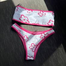 Nuevo bikini sexy sin tirantes de dos piezas estilo ins. - Azul - Ver 7