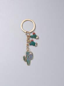 1 móc khóa hình con lười và cây xương rồng dễ thương, họa tiết giọt dầu thủ công, kiểu hoạt hình, phụ kiện trang trí túi xách, quà tặng sáng tạo cho bạn bè. - màu xanh lá - Xem 6