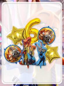 Disney Bộ bóng bay số chủ đề Zootopia cao cấp, bóng bay tráng bạc bền chắc với hình ảnh nhân vật và ngôi sao sống động, được làm từ chất liệu tráng bạc dày dặn, chống rách, có khả năng chịu được sử dụng nhiều lần. Các đường may được gia cố giúp ngăn ngừa bóng bị nổ trong quá trình bơm và sử dụng, đồng thời chất liệu tráng bạc được xử lý để chống phai màu do ánh nắng mặt trời. - Bóng bay - Xem 18