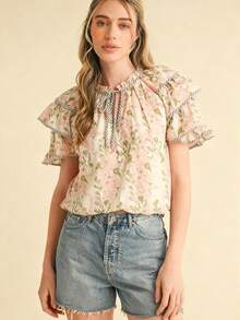 Women Blouses & Shirts - 粉色 - 查看 4