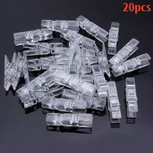 20pcs Plastic Colorful Mini Clips, Clothespins, Binder Clips, Photo Clips, Photo Wall Decor Clips, String Light Clips, DIY Craft Photo Clip Accessories - Clip - View 11
