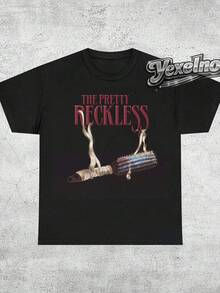 Camisa y Camiseta Casual Elegante para Mujer - 1 Unidad Camiseta de la banda de música Taylor Momsen, estilo Hard Rock y Rock Alternativo, de Going to Hell.Camisetas Casuales para Mujer: Una colección que incluye camisetas casuales, tops y camisetas ideales para el uso diario.Confeccionadas con tejidos ligeros y transpirables, estas prendas presentan una estética de inspiración vintage, lo que las convierte en una excelente opción tanto para la vida universitaria como para conjuntos cotidianos.Los diseños son encantadores y bonitos, con un corte cómodo y favorecedor.Gracias a su estilo clásico, tejidos suaves al tacto y sensación agradable para la piel, estas prendas poseen un distintivo aire de inspiración mexicana. - Negro - Ver 1
