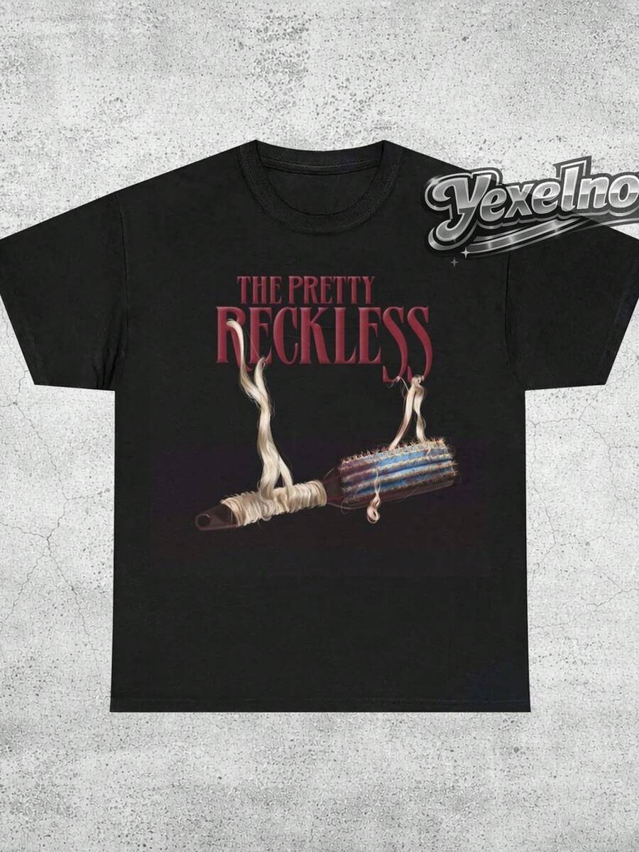 Camisa y Camiseta Casual Elegante para Mujer - 1 Unidad Camiseta de la banda de música Taylor Momsen, estilo Hard Rock y Rock Alternativo, de Going to Hell.Camisetas Casuales para Mujer: Una colección que incluye camisetas casuales, tops y camisetas ideales para el uso diario.Confeccionadas con tejidos ligeros y transpirables, estas prendas presentan una estética de inspiración vintage, lo que las convierte en una excelente opción tanto para la vida universitaria como para conjuntos cotidianos.Los diseños son encantadores y bonitos, con un corte cómodo y favorecedor.Gracias a su estilo clásico, tejidos suaves al tacto y sensación agradable para la piel, estas prendas poseen un distintivo aire de inspiración mexicana. - Negro - Ver 1