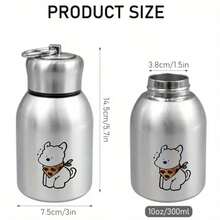 304 Stainless Steel Cup, Double-Layer Vacuum With Handle, Portable Mini Pocket Cup For Outdoor, A Perfect Gift - Multicolor - View 5