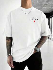 Camiseta de Verano para Hombre, Ideal para Entusiastas del Golf, con Estampado de Doble Cara con Patrón de Emblema de Golf. Camiseta de manga corta de alta calidad 100% algodón, con cuello redondo, suave y transpirable, elegante y de corte holgado informal, para hombres y mujeres. Adecuado para el ocio diario, actividades al aire libre, regalos para festividades y como regalo para hombres. Suave. - Blanco - Ver 3