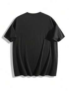 Damen 100% Baumwolle Kurzarm-T-Shirt, "Guck mich nicht in diesem Ton an" Einhorn Print Lustiges Freizeit T-Shirt - Schwarz - Übersicht 3