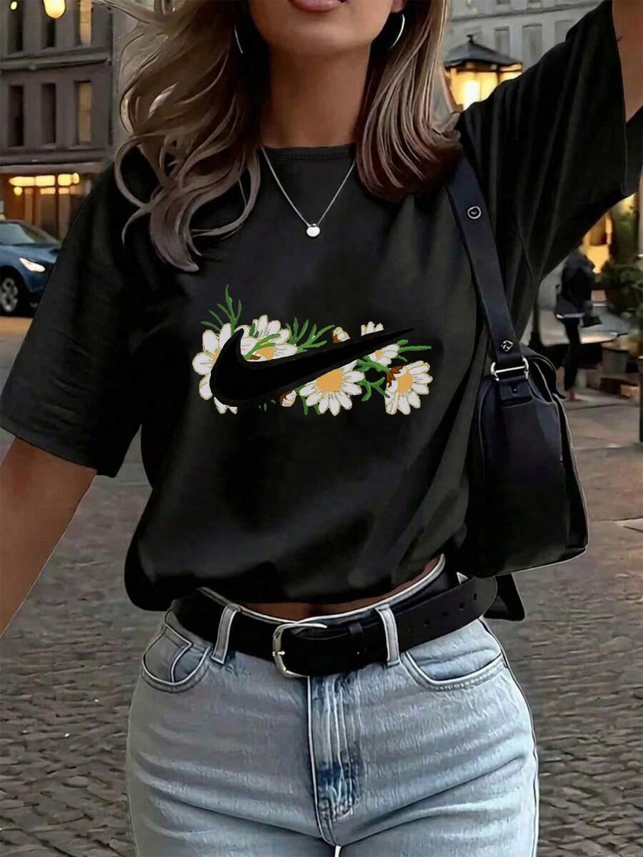 Women T-Shirts - Black - View 1