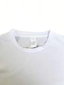 Camiseta coreana divertida con gráfico de gorila - Estampado de  de gorila marrón y cuadro de diálogo, manga corta, cuello redondo, camiseta casual adecuada para gimnasio, entrenamiento, uso diario - Camiseta blanca lisa cómoda y suave para la piel para primavera, verano, otoño - Blanco - Ver 5