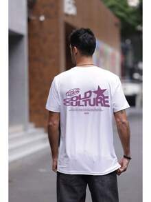This Men's One-Piece Cotton Shirt Features Soft Fabric, A Skull Pattern And The Dellone Brand Logo, Making It Perfect For A Casual Urban Style. - White - View 2