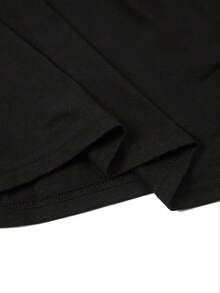 Women's Clothing For Spring And Summer, Elegant Party Wear, Casual Elegance, Crop Tops, Exotic Style, Beach Outings, Crop Tops, Summer Tops, 100% Pure Cotton, Local Warehouse. - 黑色 - 查看 3