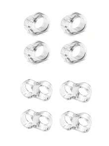 Protecteur de poignée de porte transparent en PVC, anneau anti-collision, protecteur de butée de poignée de porte - Sélectionnez différents diamètres de trou en fonction de l'épaisseur de la poignée de porte, pas universel. Objets mignons, cadeau pour la fête des mères, décoration de chambre, jardin, décoration de cuisine, été, plage, articles de voyage essentiels, décoration de chambre, jouets antistress, remise des diplômes - Transparent - Voir 15