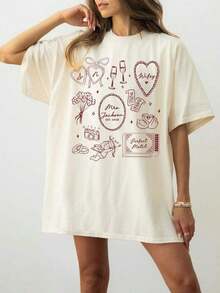 Sudadera Personalizada Premium1pc para Futura Esposa, Camiseta de Compromiso, Camiseta de Boda para Recién Casados, Regalo para Luna de Miel, Regalo Personalizado para San Valentín/Compromiso/Boda/Festividades/Vida Cotidiana, Ecológica - Blanco - Ver 1