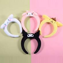 Sanrio 1/Piece Kuromi/Cinnamon Roll/Melody/Pudding Dog Anime Headband - Non Slip Soft Plush Headband, Suitable For Cute Japanese Party Accessories For Women, Suitable For Valentine's Day, Wedding, Travel Accessories, Birthday Gifts, Homecoming Season - Multicolor - View 9