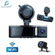 4K 3-Channel Car Camera With 5GHz WiFi: Front 4K + Interior 1080P + Rear 1080P - A - View 1