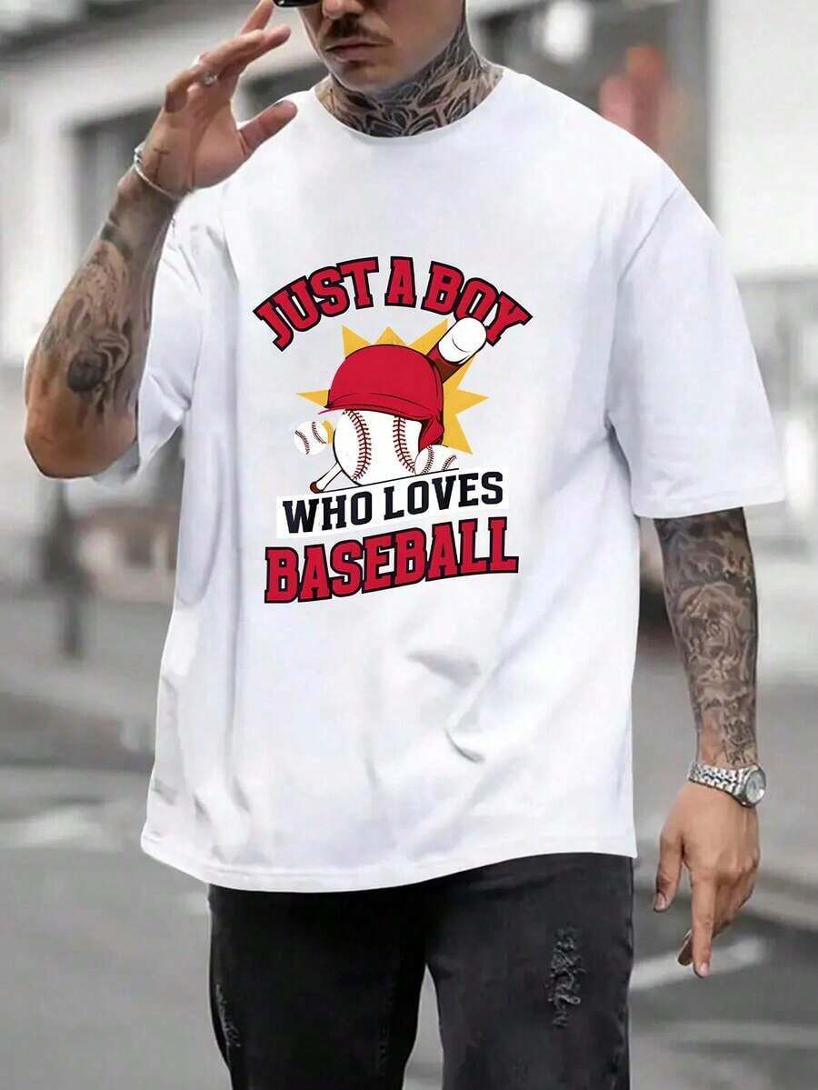 100% Camia de Verano para Hombre con Estampado de Béisbol que Transmite una Atmósfera Relajada y Casual para Entusiastas del Deporte, Adecuada para el Uso Diario Casual de los Fanáticos del Béisbol Ideal para regalar. Camisetas para mujer, camisetas para hombre, camisas > Elegantes. Estilo bohemio. Blusas suaves, transpirables y cómodas para mujer, ideales para primavera, verano y otoño, perfectas para vacaciones, viajes y uso diario, y para ver partidos. - Blanco - Ver 1