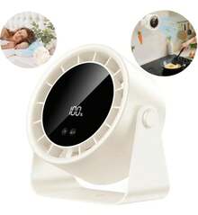 USB Rechargeable Desk Fan, 6 Speeds, 360° Rotation, 0GDS - 1 - View 1