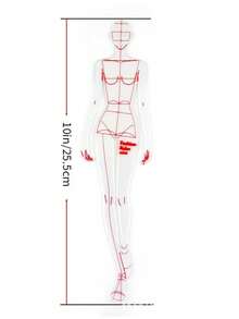 1pc Fashion Ruler Fashion Line Drawing Human Body Dynamic Template, Used For Clothing Design, Human Figure Design Template Set, Sewing Accessories - Multicolor - View 11