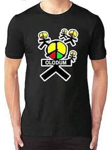 Vintage Cotton Graphic Tees, Summer Tees, Summer Tops, Women's Vacation Sets, Men's Summer Clothes, Retro Summer Tees For Men, Printed Graphic Tees For Men, Anti- MJs OLODUM Tees, Sizes XS-4XL, Women's Summer Tops, Women's Summer Clothes, The Perfect Gift For Men And Women, Matching Family Sets For Adults And Children. - 黑色 - 查看 12