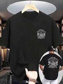 Regalo [Camiseta Deportiva] Camiseta para Hombre con Estampado Patriótico de Bandera Americana y Serpiente - "La 1ª Enmienda Nos Define, la 2ª Nos Defiende" - Tejido de Punto Gris Claro, Camiseta Casual Transpirable de Verano para Actividades al Aire Libre, Ropa con Bandera Americana, Camiseta de Ajuste Cómodo, Accesorios con Bandera Americana, Diseño Gráfico Atrevido, Construcción Duradera, Camiseta de Manga Corta, Ropa Patriótica, Camiseta de Impacto, Material Suave, Camiseta Estampada, para Uso Diario, Camiseta Relajada de Talla Grande - Negro - Ver 3