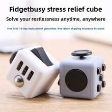 1pc Classic Stress Relief Magic Cube Toy, Portable Pocket Finger Toy, Adult & Teen Office School Desk Relaxation Anti-Anxiety Sensory Toy - Multicolor - View 6