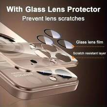 [Envío en 24h desde MX][Envío en 24h desde MX]Funda para Teléfono - Juego de 3 Piezas (Una Funda y Dos Piezas de Pegamento de Limpieza) Funda Protectora Magnética de Alta Gama con Lente de Cristal de Gran Apertura y Orificio para el Logo Expuesto para iPhone 17 Pro Max 17 Pro 17 17 Air, a prueba de golpes con protección para la cámara A - Negro - Ver 3