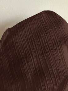 Camisa sin mangas tejida de color marrón chocolate para mujer - Marrón Chocolate - Ver 9