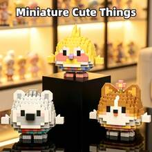 Adorable Micro-Particle Mini Round Animal Series, ABS Material, Children's Building Block Toy Set, Soft Building Block Mat. DIY Educational Stress Relief Creative Puzzle Toy, Classroom Reward Small Gift, Birthday/Holiday Fashion Gift. - Multicolor - View 8
